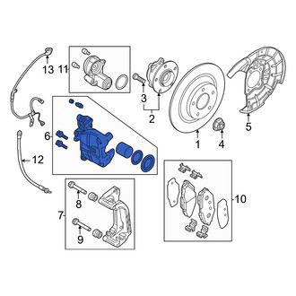 Mazda OE - Rear Right Disc Brake Caliper