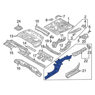 Mazda OE - Front Left Frame Side Member Assembly