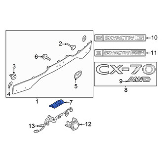 Mazda OE - Rear Outer Liftgate Pull Handle