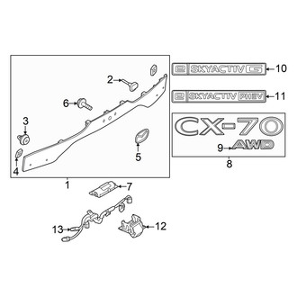 Mazda OE - Lift Gate - Exterior Trim