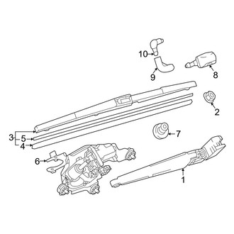 Mazda OE - Lift Gate - Wiper & Washer Components