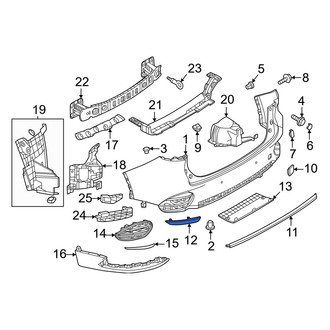 Mazda OE - Rear Left Reflector Panel