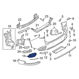Mazda OE - Rear Right Bumper Cover Spacer Panel