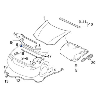 Mazda OE - Hood Seal Clip