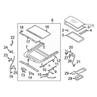 Mazda OE - Front Sunroof Drain Hose Adapter