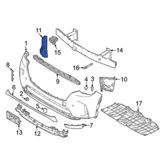 Mazda OE - Front Left Radiator Support Air Deflector