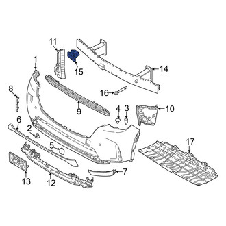 Mazda OE - Front Left Bumper Impact Bar Bracket