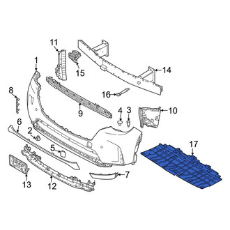Mazda OE - Front Radiator Support Splash Shield