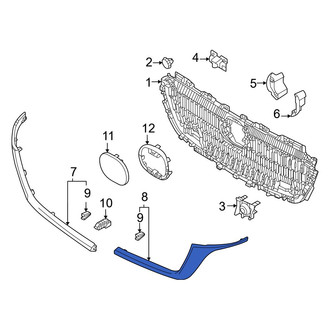 Mazda OE - Front Left Lower Grille Molding