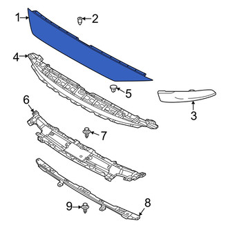 Mazda OE - Front Bumper Cover Spacer Panel