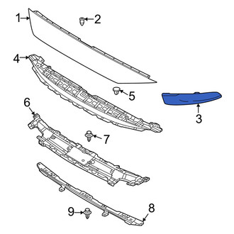 Mazda OE - Front Left Grille Molding