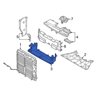 Mazda OE - Front Lower Radiator Support Air Deflector