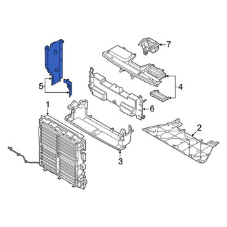 Mazda OE - Front Left Radiator Support Air Deflector