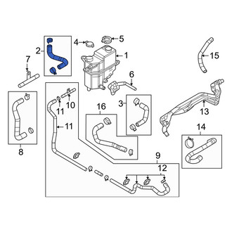 Mazda OE - Upper Engine Coolant Overflow Hose