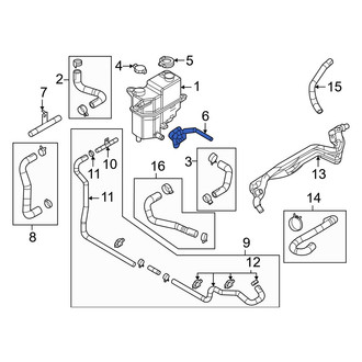Mazda OE - Engine Coolant Reservoir Hose