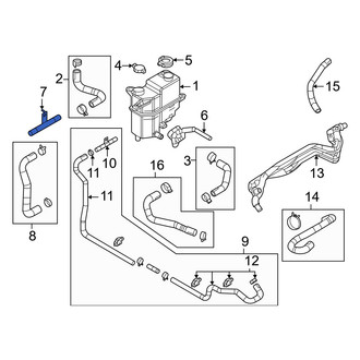 Mazda OE - Engine Coolant Overflow Hose Adapter