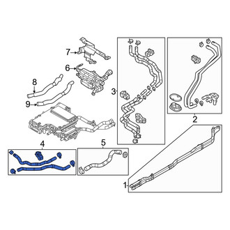 Mazda OE - Front Drive Motor Inverter Coolant Line