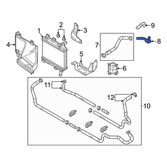 Mazda OE - Engine Coolant Pipe