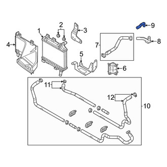 Mazda OE - Upper Radiator Coolant Hose