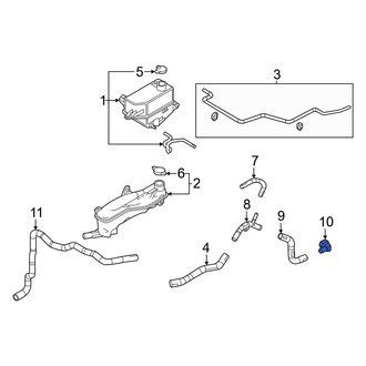 Mazda OE - Left Radiator Coolant Hose