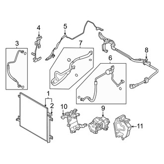 Mazda OE - Air Conditioner & Heater - Condenser, Compressor & Lines