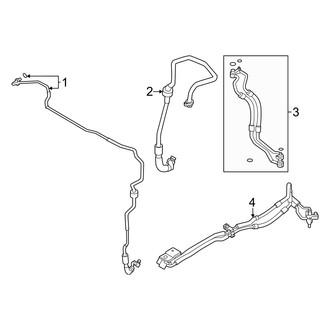 Mazda OE - Air Conditioner & Heater - Rear A/C Lines (3.3L)
