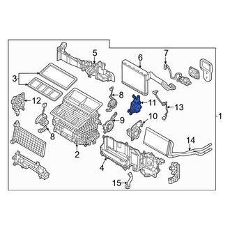 Mazda OE - Front Right HVAC Blend Door Actuator