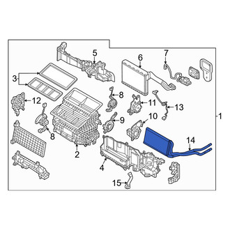 Mazda OE - Front HVAC Heater Core