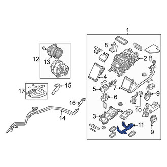 Mazda OE - HVAC Unit Case Bracket