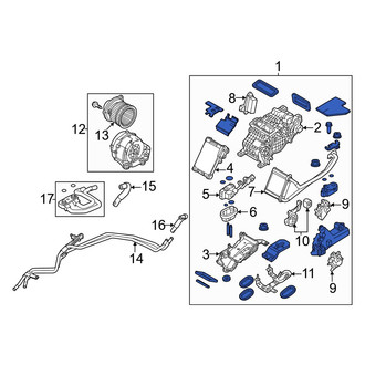 Mazda OE - Rear HVAC Unit Case Assembly