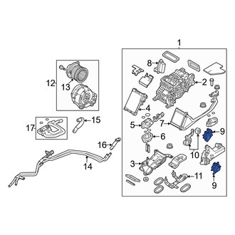 Mazda OE - Rear HVAC Air Adjustment Control Motor