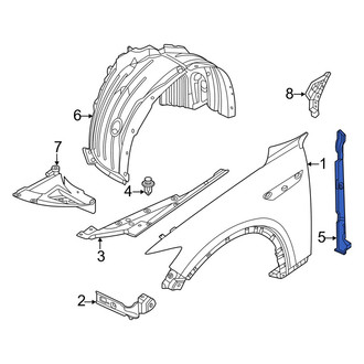 Mazda OE - Front Left Lower Fender Insulator