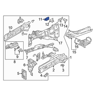 Mazda OE - Front Left Fender Bracket