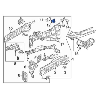 Mazda OE - Front Right Fender Bracket