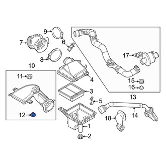 Mazda OE - Engine Air Intake Hose Sleeve