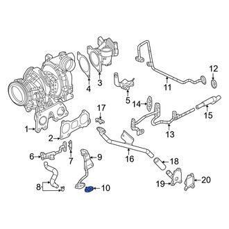 Mazda OE - Turbocharger Coolant Line Gasket