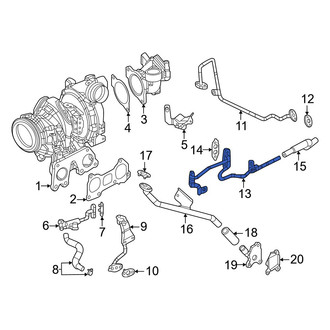 Mazda OE - Turbocharger Coolant Line