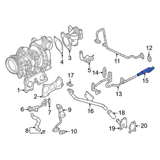 Mazda OE - Turbocharger Coolant Line