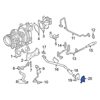 Mazda OE - Turbocharger Coolant Line Gasket