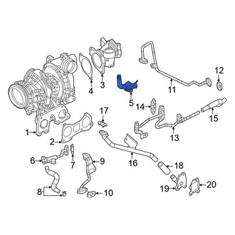 Mazda OE - Turbocharger Inlet Hose Bracket