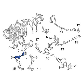 Mazda OE - Turbocharger Coolant Line