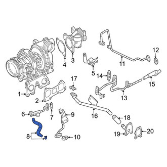 Mazda OE - Turbocharger Coolant Line