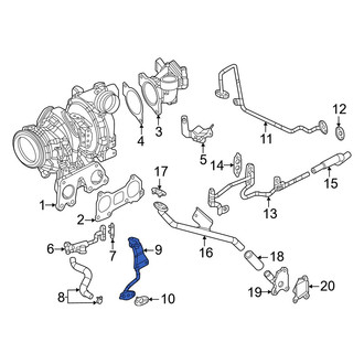 Mazda OE - Turbocharger Coolant Line