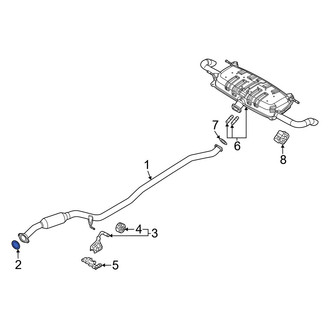 Mazda OE - Rear Exhaust Muffler Gasket