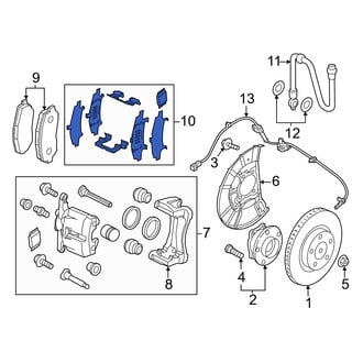 Mazda OE - Front Disc Brake Pad Set