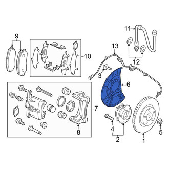 Mazda OE - Front Right Brake Dust Shield