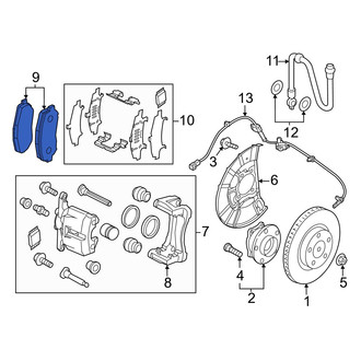 Mazda OE - Front Disc Brake Pad Set