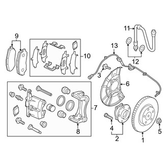 Mazda OE - Front Suspension - Brake Components