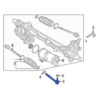 Mazda OE - Inner Steering Tie Rod End