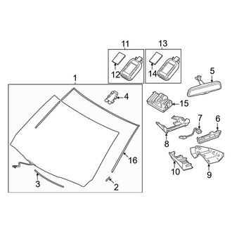 Mazda OE - Windshield & Components